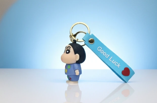 Shinchan Night Suit Silicon Keychain - Custom Keychain
