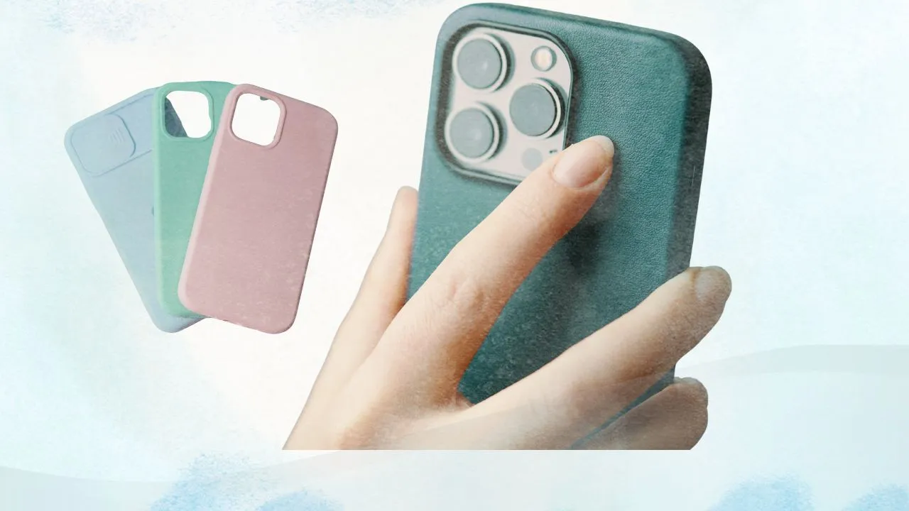 Premium iPhone cases and accessories on a table